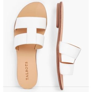 White Leather Sandals